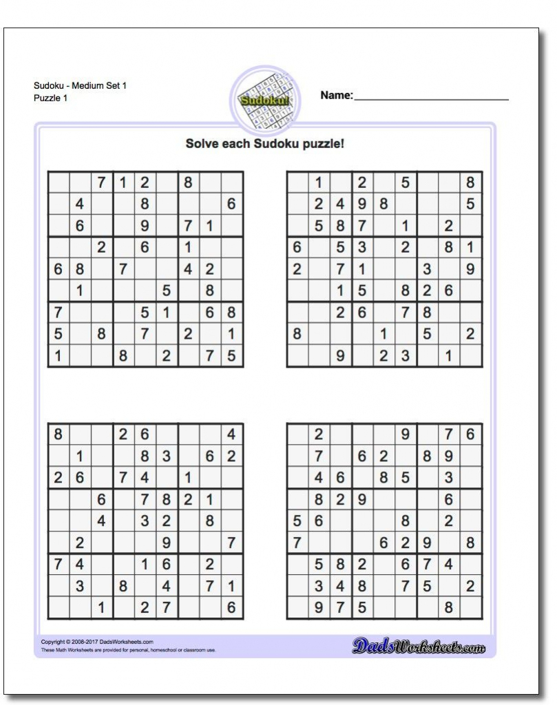 Printable Sudoku Free - 5 Star Sudoku Puzzles Printable