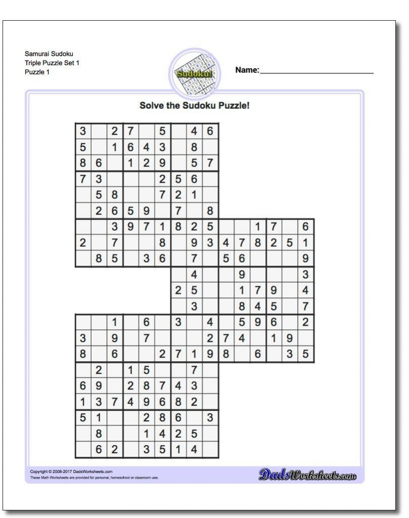 Printable Sudoku Free - Printable Puzzles By Krazydad