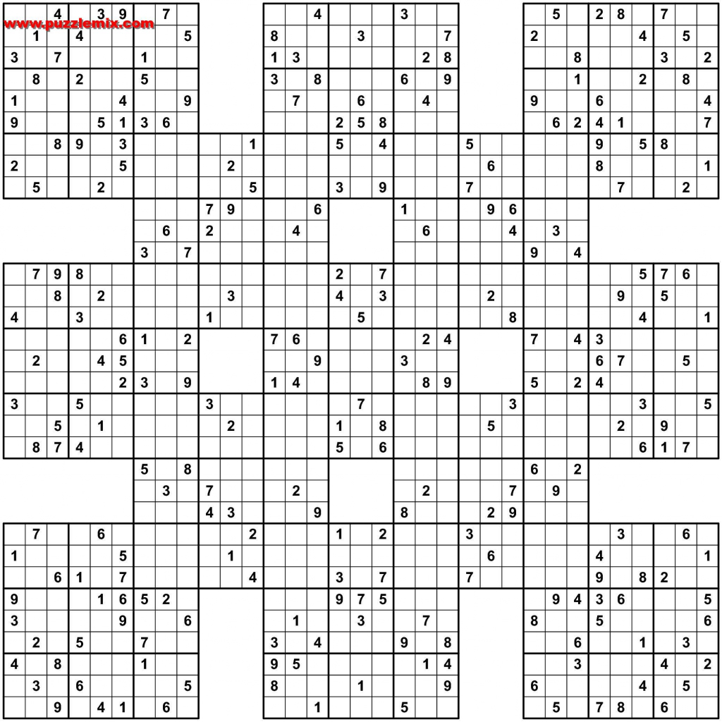 Sudoku X Printable Puzzles Printable Crossword Puzzles