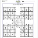 Printable Sudoku Puzzle Samurai Five Puzzle Set 1! Printable Sudoku   Printable Puzzles With Answers