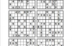 Printable Sudoku Puzzles 6 Per Page | Download Them Or Print - Free - Printable Sudoku Puzzles 2 Per Page