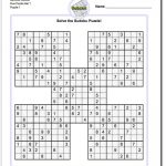 Printable Sudoku Samurai! Give These Puzzles A Try, And You'll Be   Printable Crossword Sudoku Puzzles