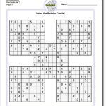 Printable Sudoku Samurai! Give These Puzzles A Try, And You'll Be   Printable Japanese Puzzles