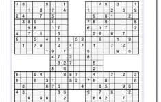 Printable Sudoku Samurai! Give These Puzzles A Try, And You'll Be - Printable Puzzles Solutions
