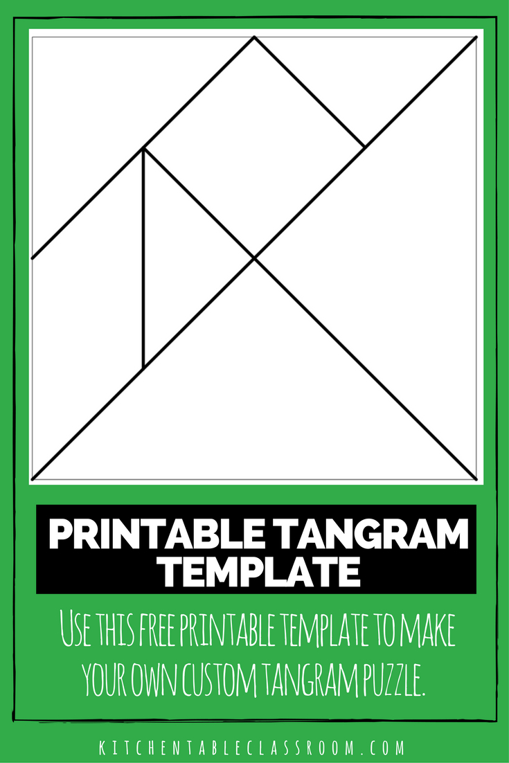 Printable Tangrams - An Easy Diy Tangram Template | Circle | Tangram - Printable Tangram Puzzle Templates