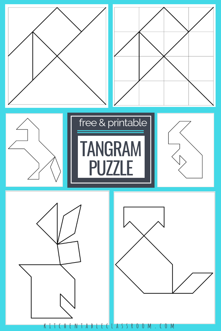 Printable Tangrams - An Easy Diy Tangram Template | Free Homeschool - Printable Tangram Puzzle Templates