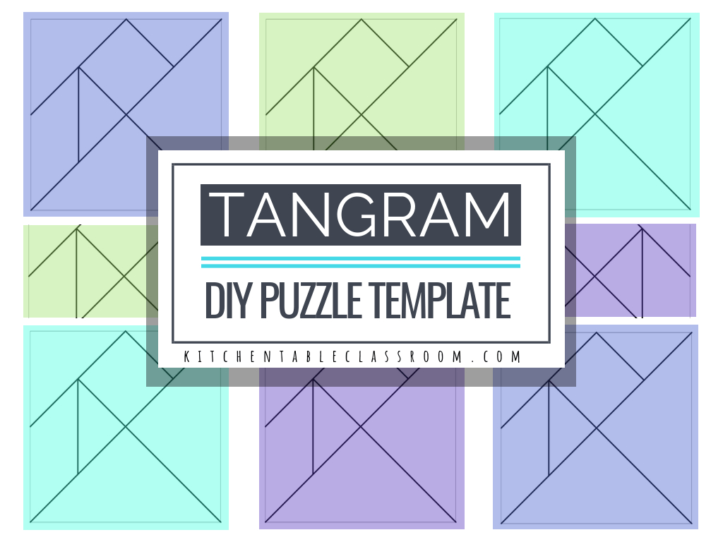 Printable Tangrams - An Easy Diy Tangram Template - The Kitchen - Printable Tangram Puzzle Outlines