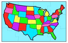 Printable Us State Map Puzzle | World Map - Printable Puzzle Map Of The United States