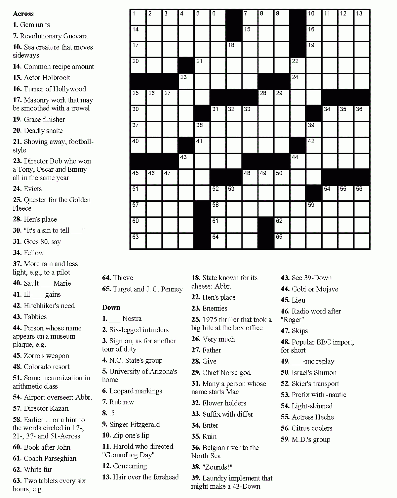 Printable Word Games For Seniors With Dementia - Crossword Puzzle Games Printable