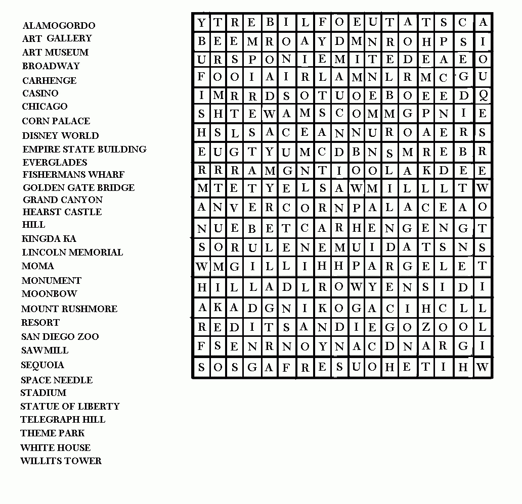 Word Search Puzzle Generator - Printable Wonderword Puzzles | Printable