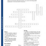 Printable Worksheets   Printable Stress Management Crossword Puzzle