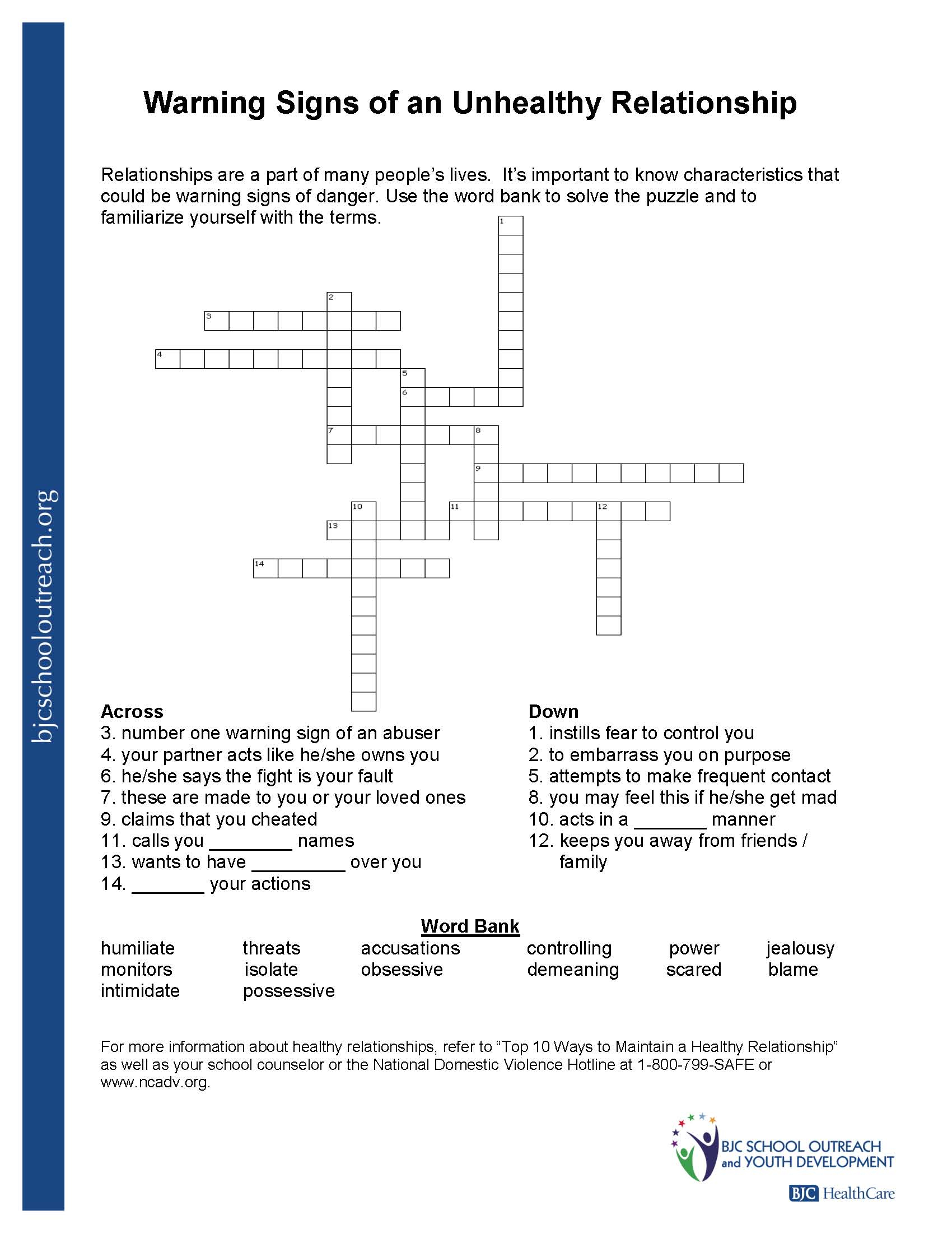 Printable Worksheets - Printable Worksheets Crossword Puzzles