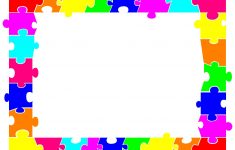 Puzzle Border - Clipart Best | Christmas | Printable Border, Color - Printable Rainbow Puzzle