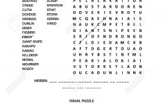 Puzzle Page With Two Brain Games: Word Search Puzzle (English.. - Print Out Puzzle Games