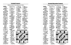 Puzzles And Games From Universal Press Syndicate - Pdf - Printable Crossword Puzzles Timothy Parker