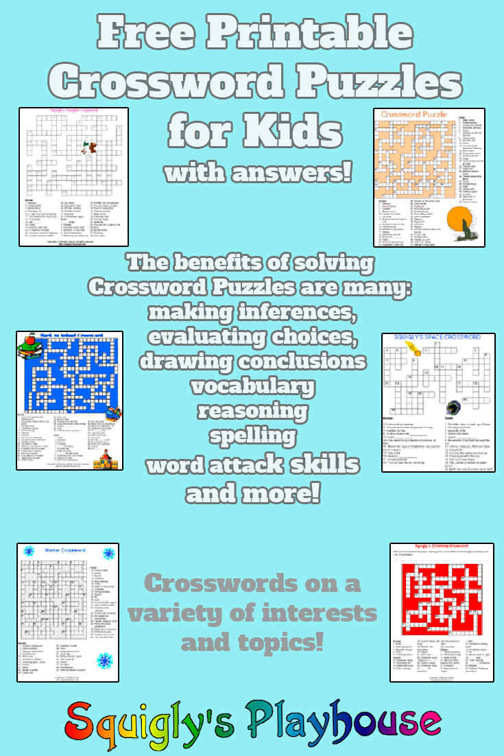 Puzzles For Kids At Squigly&amp;#039;s Playhouse - Printable Puzzles With Answers