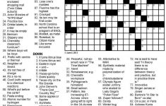 Qualified Crosswords Fun High School Math Worksheets Pics For - Crossword Puzzle Printable High School