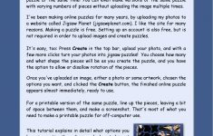 Quick Printable (And Online) Puzzles Tutorialannie's Tutorials - Quick Printable Puzzles