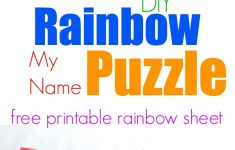 Rainbow My Name Puzzles - Printable Rainbow Puzzle