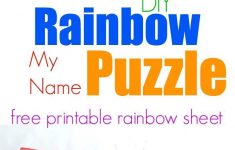Rainbow My Name Puzzles | Rainbow Preschool Theme | Name Activities - Printable Name Puzzles For Preschoolers