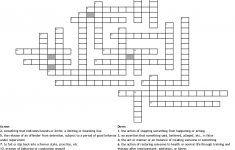 Recovery Crossword Puzzles Printable – Jerusalem House - Free Printable Recovery Crossword Puzzles