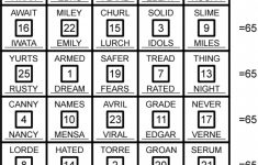 Redhead64's Obscure Puzzle Blog!: Answers: Anagram Magic Square - Printable Anagram Puzzles