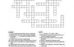 Respiratory System Crossword Puzzle | Educative Puzzle For Kids - Printable Computer Crossword Puzzles With Answers