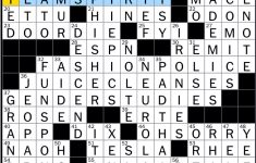 Rex Parker Does The Nyt Crossword Puzzle: Astaire With Steps / Sat 7 - La Times Printable Crossword Puzzles July 2018