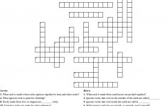 Rock Crossword Puzzle Crossword - Wordmint - Rocks Crossword Puzzle Printable