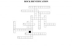 Rock Crossword Puzzle - Rocks Crossword Puzzle Printable