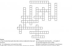 Rocks And Minerals Puzzle Crossword - Wordmint - Rocks Crossword Puzzle Printable