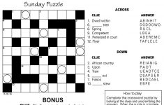 Sample Of Square Sunday Jumble Crosswords | Tribune Content Agency - Printable Jumble Crossword Puzzles