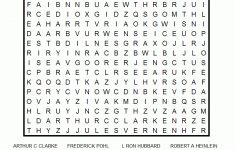 Science Fiction Authors Printable Word Search Puzzle - Printable Science Puzzle