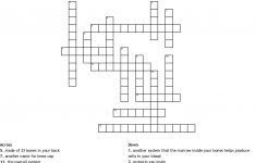 Skeletal System Crossword Puzzle Crossword - Wordmint - Printable Skeletal System Crossword Puzzle