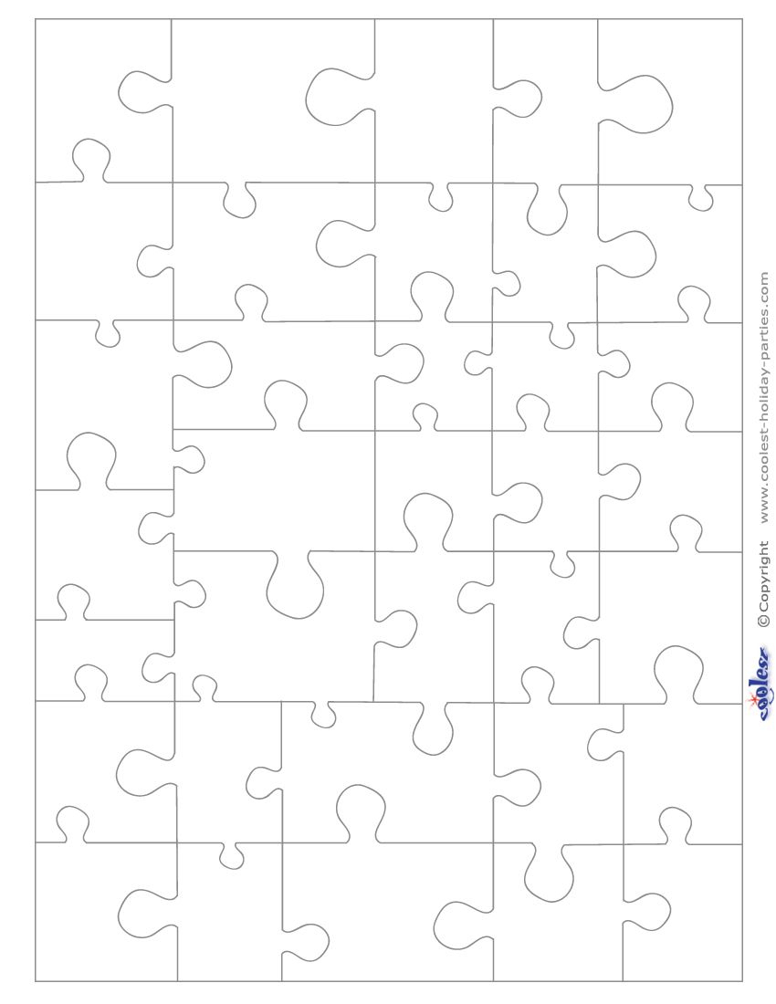 Small Blank Printable Puzzle Pieces | Printables | Printable Puzzles - Printable Puzzle