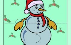 Snowman - Jigzaw Puzzles For Kids | Mocomi - Printable Jigsaw Puzzles For Preschoolers