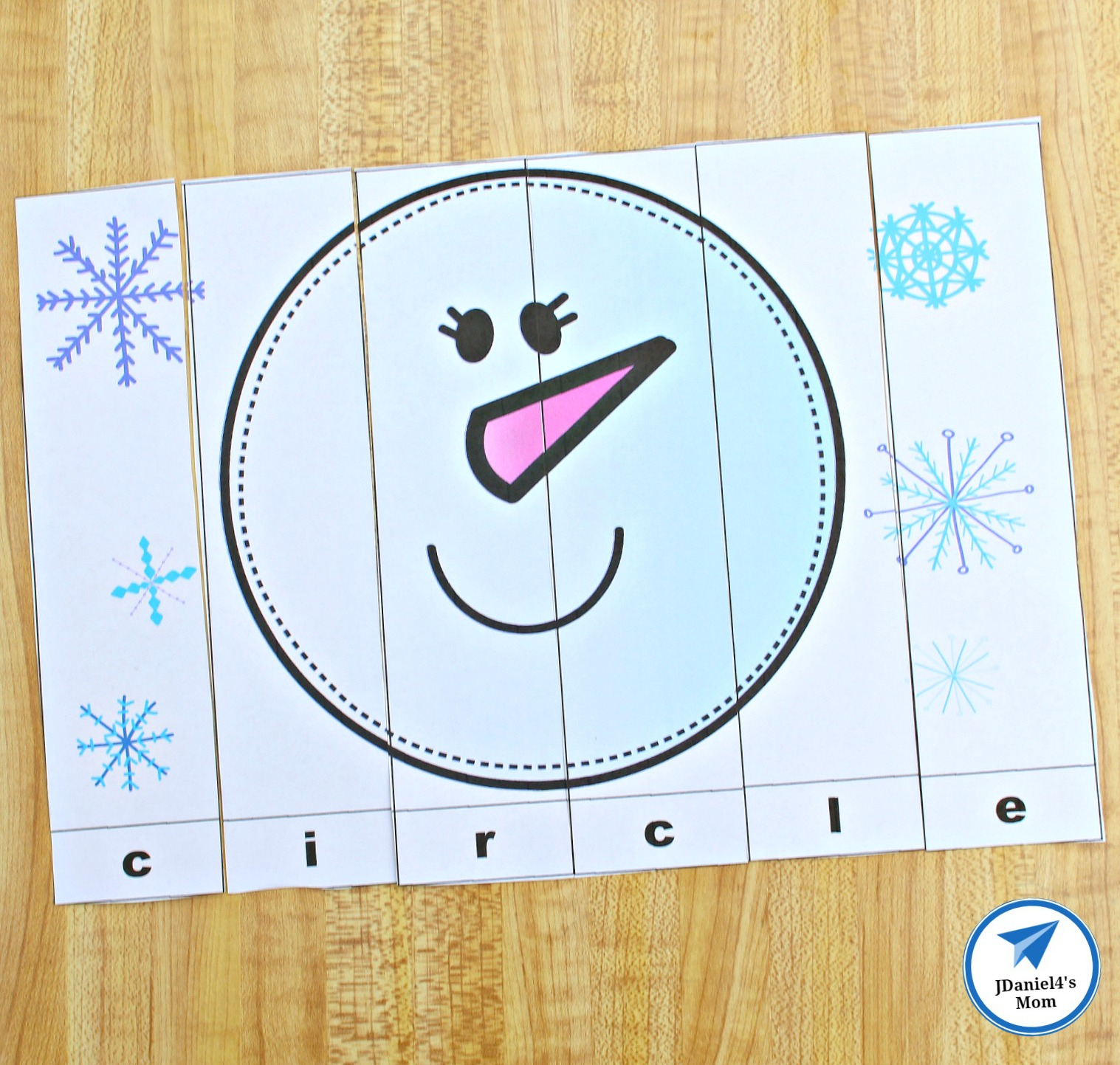 Snowman Shapes For Kids Printable Puzzles - Jdaniel4S Mom - Printable Snowman Puzzle