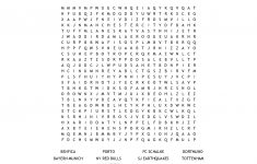 Soccer Teams Word Search - Wordmint - Printable Crossword Puzzles Soccer