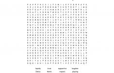 Social Skills And Friendship And Fun! Word Search - Wordmint - Printable Crossword Puzzles On Anger Management