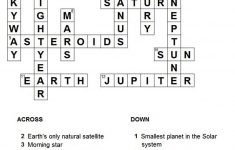 Solar System Fun Crossword Puzzle Answers (Page 2) - Pics About Space - Printable Crosswords The Sun