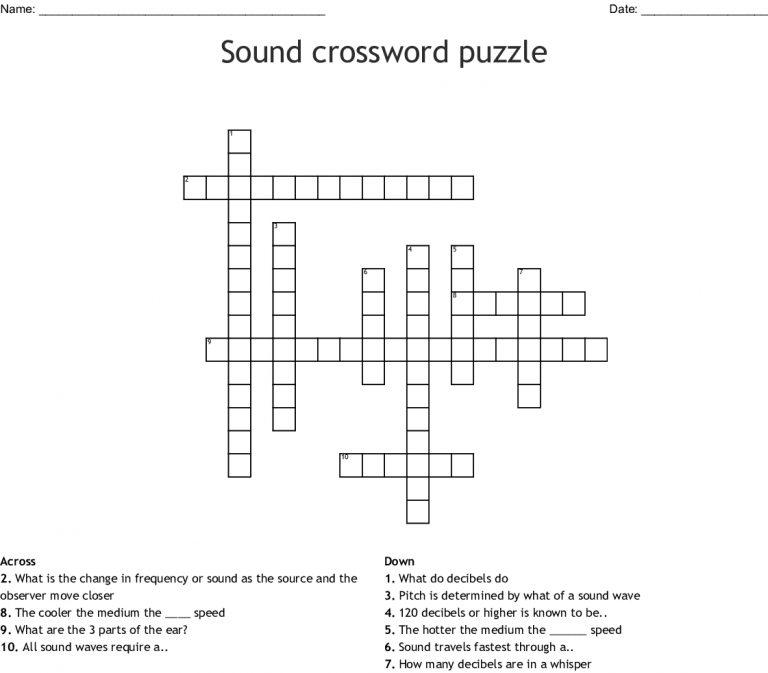 speed of sound name crossword speed of sound name crossword