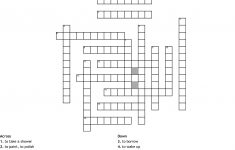 Spanish 2 Chapter 2A Reflexive Verbs Crossword - Wordmint - Crossword Puzzle Printable In Spanish
