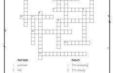 Spanish Seasons And Weather: Crossword &amp; Word Searchel Tiempo Y Las - Printable Crossword Puzzles In Spanish
