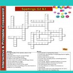 Spelling Grade 2&3 Interactive & Printable Crossword Puzzle | Word   Fun Crossword Puzzles Printable