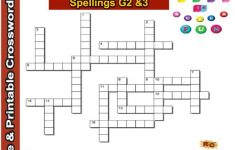 Spelling Interactive &amp; Printable Crossword Puzzle Grade 2&amp;3 | Grade - Printable Crossword Puzzle Grade 3