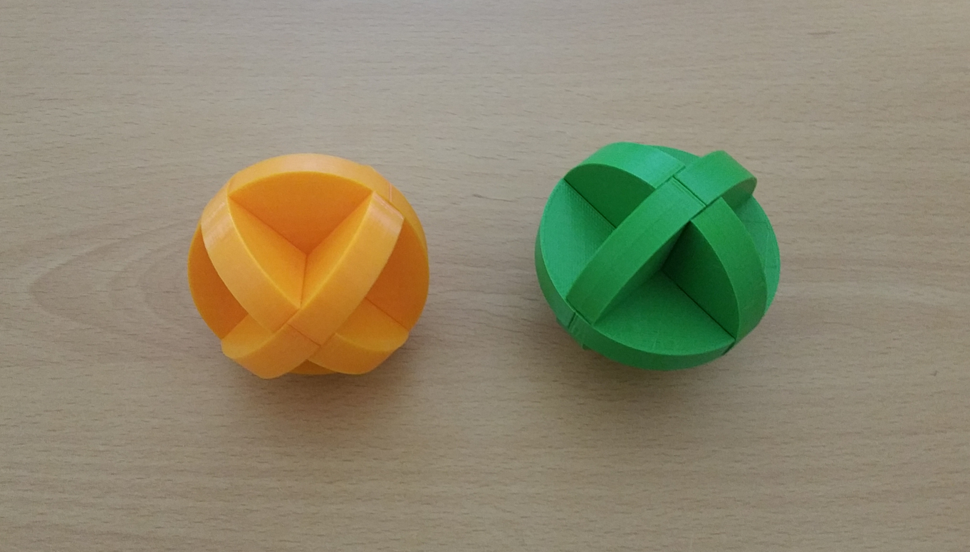 Spherical Burr Puzzleecoiras - Thingiverse - Printable Burr Puzzle