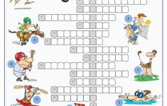 Sports Crossword Puzzle Worksheet - Free Esl Printable Worksheets - Printable Crossword Puzzles Elementary School