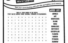 Spring Bugs Word Search | Activities | Peta Kids - Printable Spring Puzzles