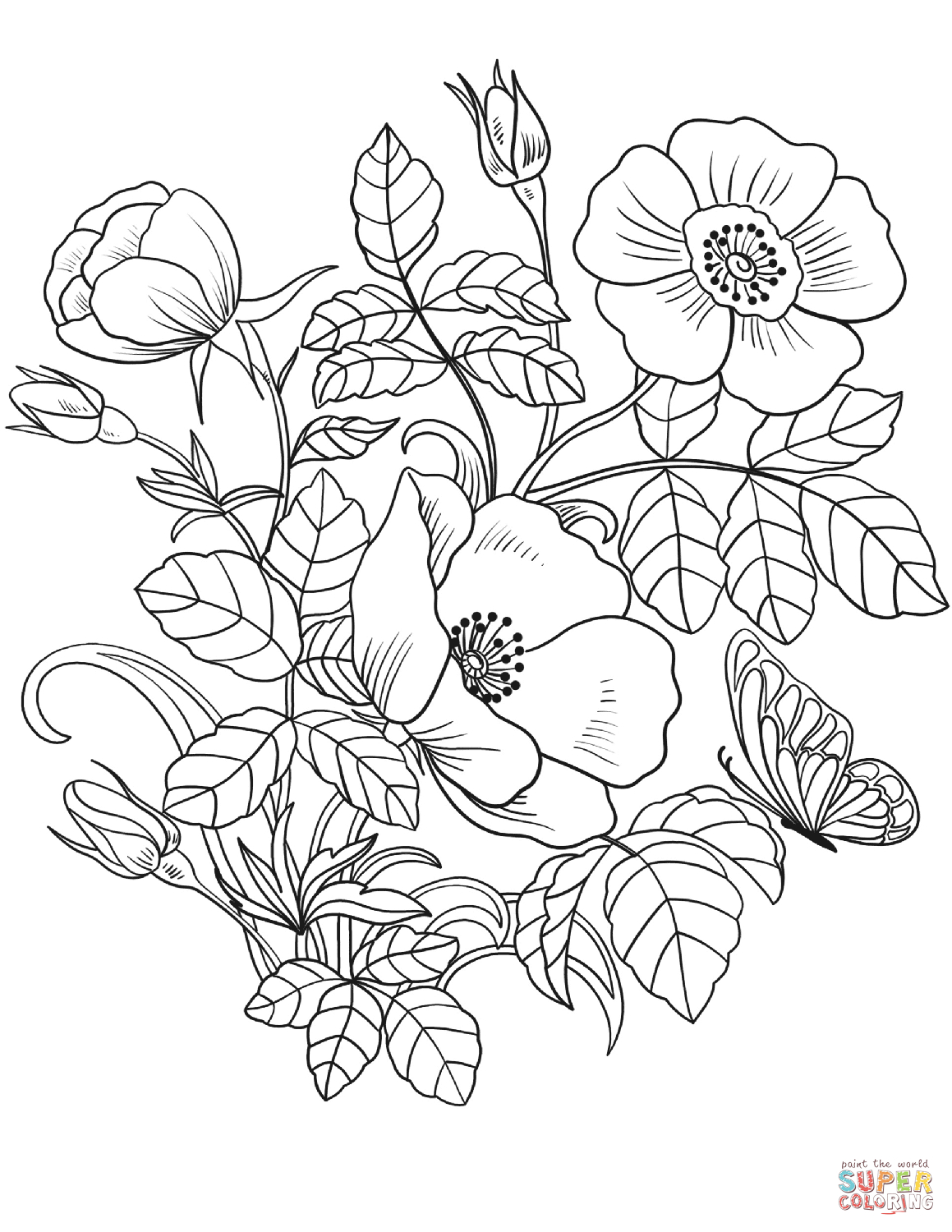 Spring Flowers Coloring Page | Free Printable Coloring Pages - Printable Flower Puzzle