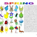 Spring Vocabulary (Wordsearch Puzzle) Worksheet   Free Esl Printable   Printable Vocabulary Puzzles